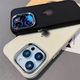 โลโก้ iPhone Luxury Candy เลนส์โลหะเหลวปกป้องปุ่มโลหะกันกระแ…