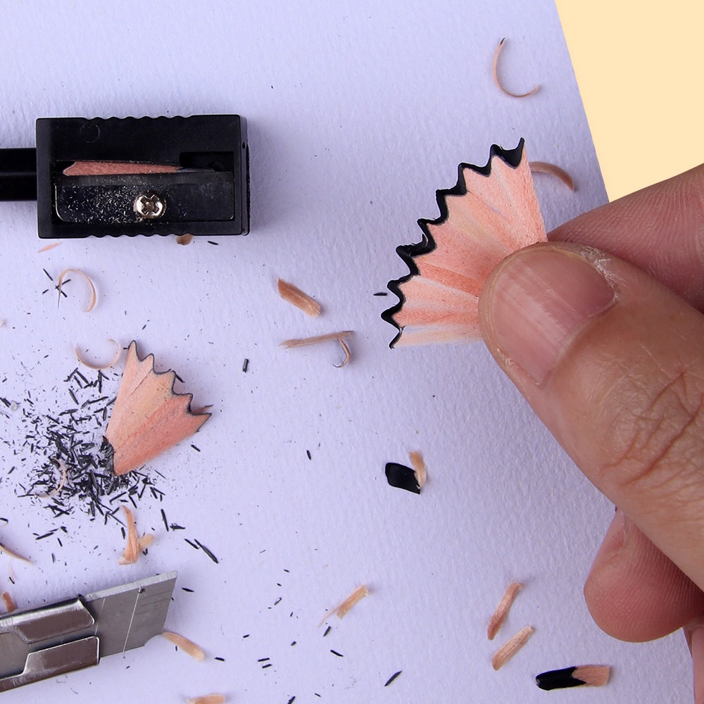 Ossayi ชุดดินสอถ่านชาร์โคล สีดํา 12 ชิ้น สําหรับวาดภาพ ร่างภาพ แรเงา การเบลนด์ การเขียน แกนกราไฟท์ 4 มม. สําหรับนักเรียน ผู้เริ่มต้น และศิลปิน - รูปที่ 6