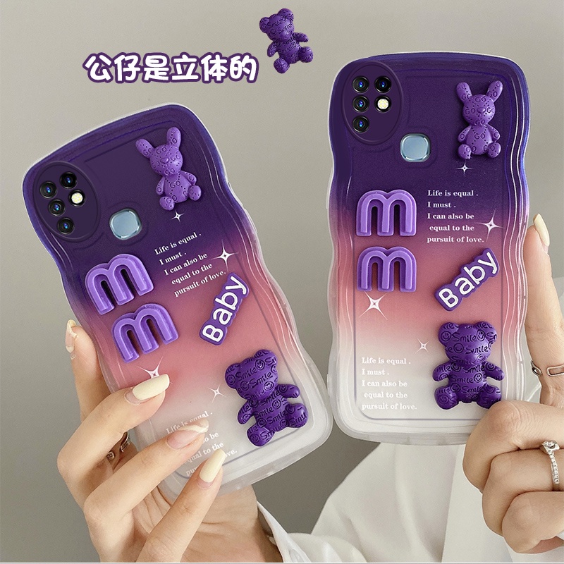 เคส infinix hot 10 เคสโทรศัพท์มือถือ ลายตุ๊กตาน่ารัก DIY สําหรับ