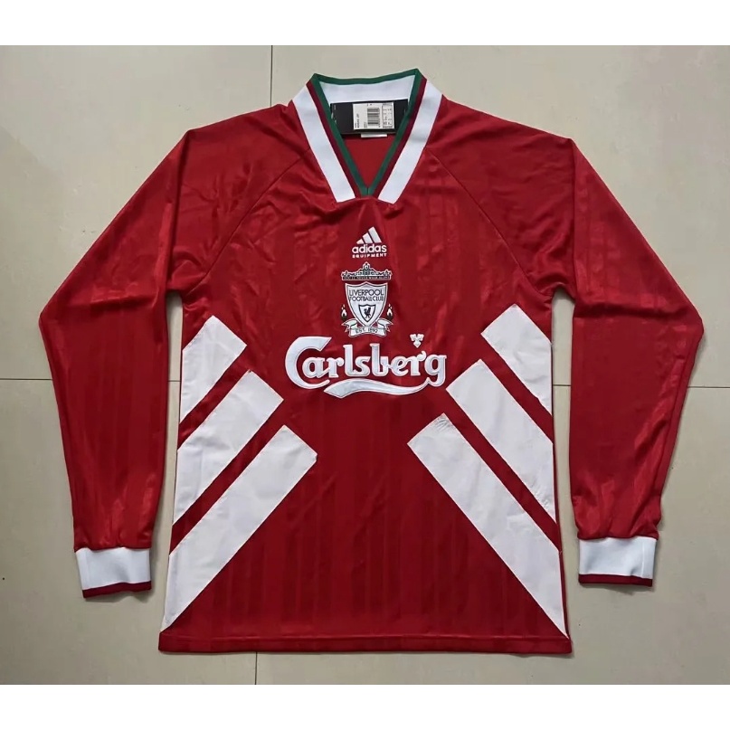 1993-95 Liverpool Home Long Sleeve Vintage High Quality Football Jersey