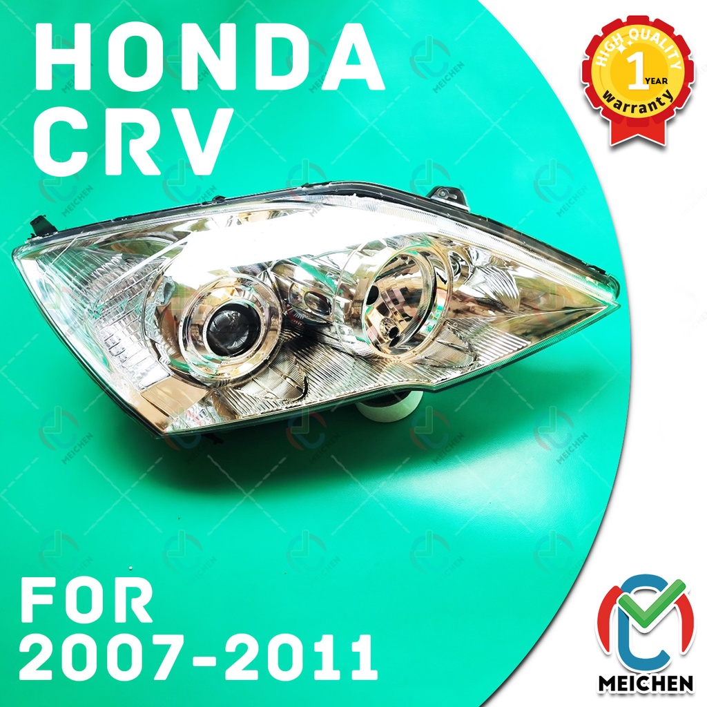 หลอดไฟหน้า สําหรับ ไฟหน้า Honda CRV CR-V (2007-2011) ไฟหน้า โคมไฟหน้า เลนส์ไฟหน้า front lamp โคมไฟหน