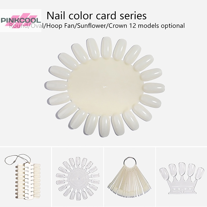 SWATCH Pinkcool การ์ดสีเล็บปลอม สําหรับฝึกทําเล็บเจล