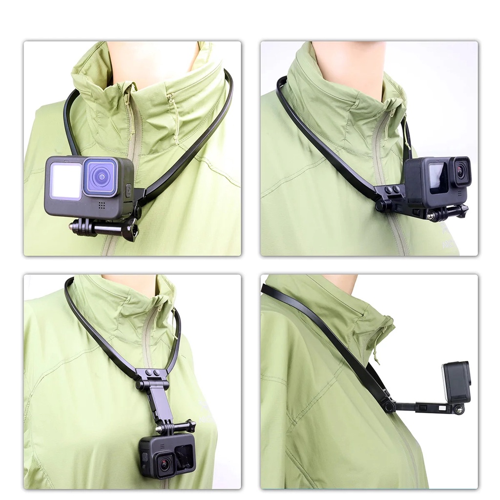 ชุดสายคล้องคอ สําหรับกล้องแอคชั่น DJI Pocket 3 2 / Insta360 Ace Pro 2 / GoPro 13 12 11 9
