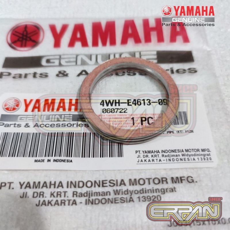 Yamaha F1ZR 4WH-E4613-09 ไอเสียบล็อกปะเก็นด้านบน
