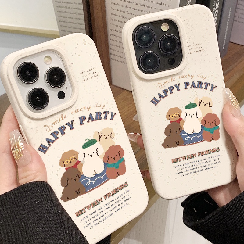 🔥GOOD🔥Happy Party For iPhone 11 14 13 15 12 Pro Max 6 7 8 Plus XR X XS Max 14 Plus เคส กันกระแทก เคสไอโฟน เคสโทรศัพท์ม
