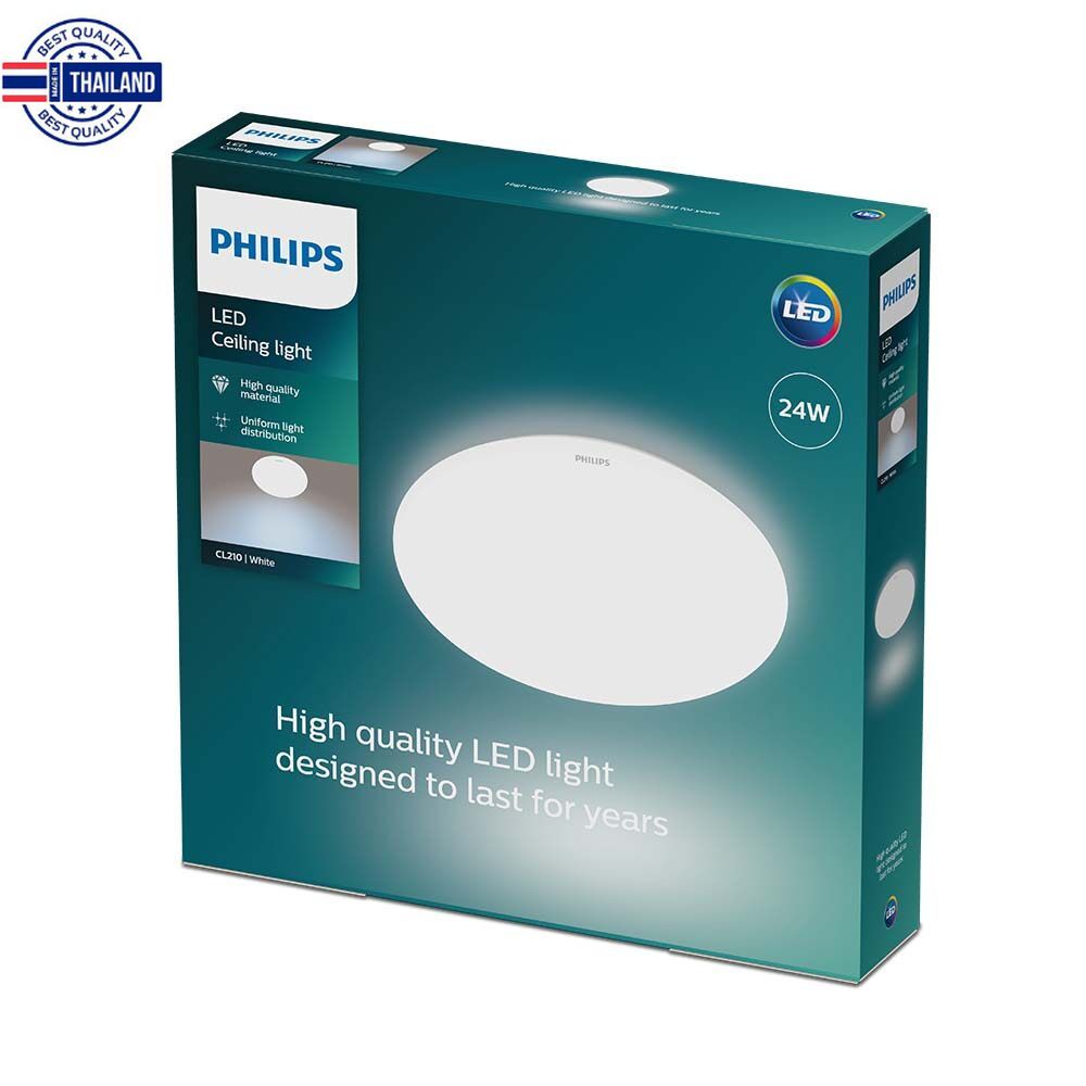 Philips Lighting โคมไฟ LED สำเร็จรูป รุ่น CL210 Ess. RD 24 วัตต์ แสง DAYLIGH 6500 Ceiling Light ไฟ LED Light ไฟLED ไฟแต่