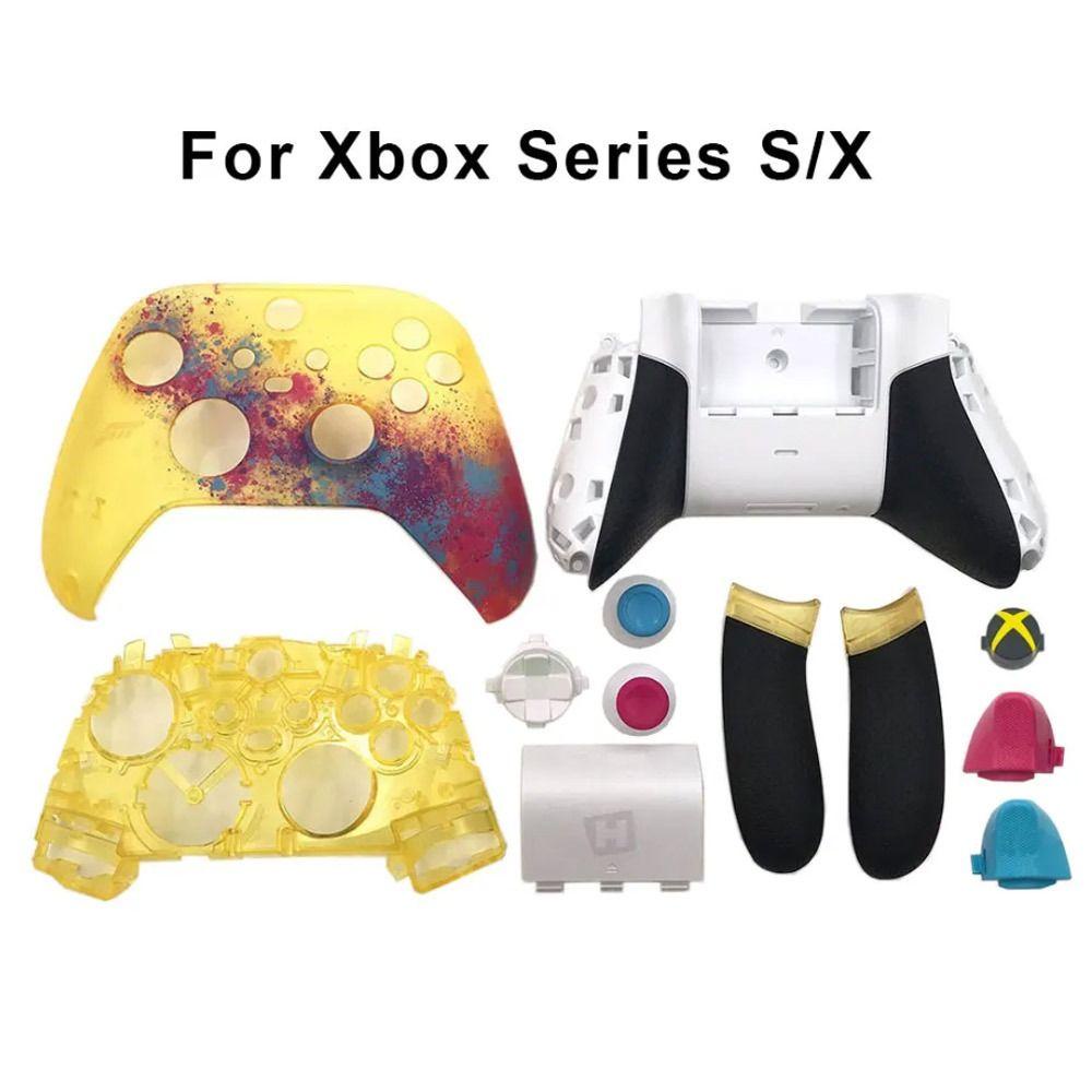 Shouuy Gamepad Housing Shell, Gaming ฝาหลังเกมคอนโทรลเลอร์,อุปกรณ์เสริม Faceplate ฝาครอบซ่อมทนทานปกหลังสําหรับ Xbox Series