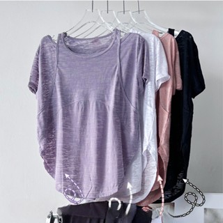 【YOGATRUTH】เสื้อกีฬา เสื้อโยคะ ทรงหลวม แบบแห้งเร็ว สําหรับผู…