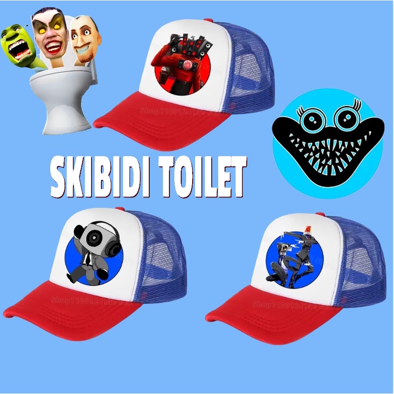 Skibidi หมวกเบสบอล กันแดด ระบายอากาศ เหมาะกับฤดูร้อน สําหรับเด็กผู้ชาย