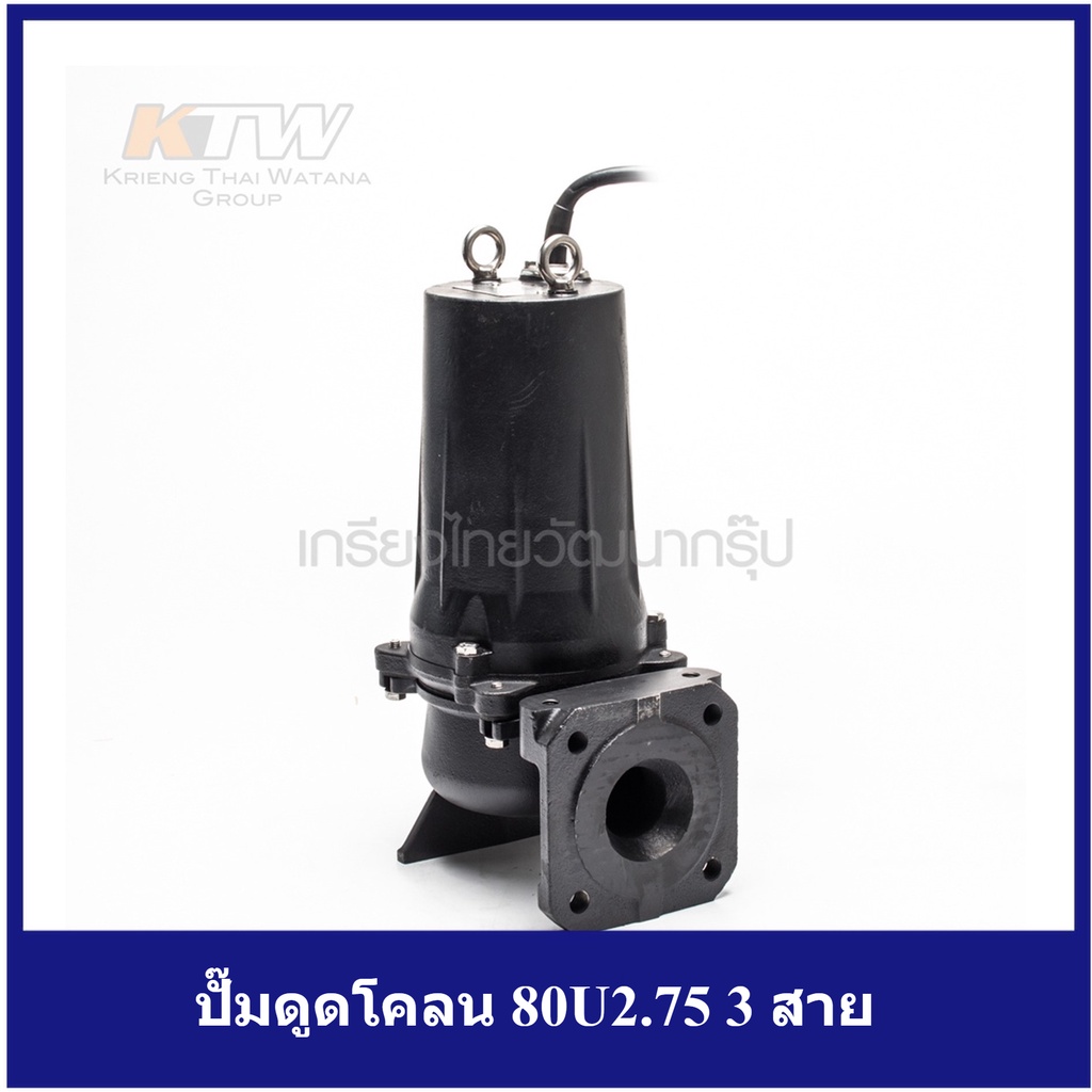 [ราคาถูก]🎆 (T161-0272) Tsurumi ปั๊มดูดโคลน 80U2.75 3 สาย