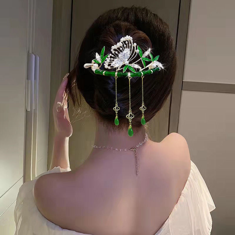 Lily of the Valley กิ๊บติดผม แบบเกลียว ประดับพู่ สไตล์ใหม่ ไฮเอนด์ สําหรับเจ้าสาว - รูปที่ 5