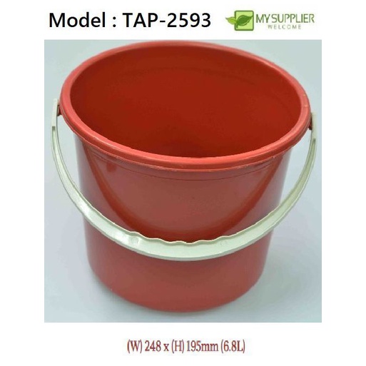 TAP-2593 CSK 2593 1.5gal Pail (W)24.8 x (H)19.5cm (6.8L)