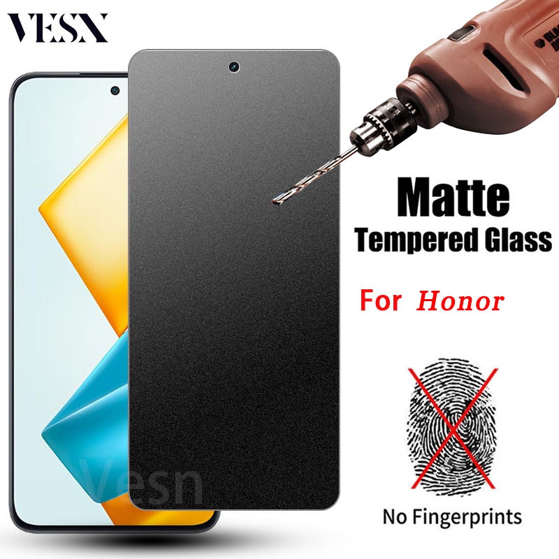 ฟิล์มกระจกด้าน ใช้สำหรับ ช่วยลดรอยนิ้วมือ Honor Magic 8 7 400 300 200 90 GT Pro Lite X9 X8 X8a X7 X7a X6a X5 Plus 4G 5G 2025