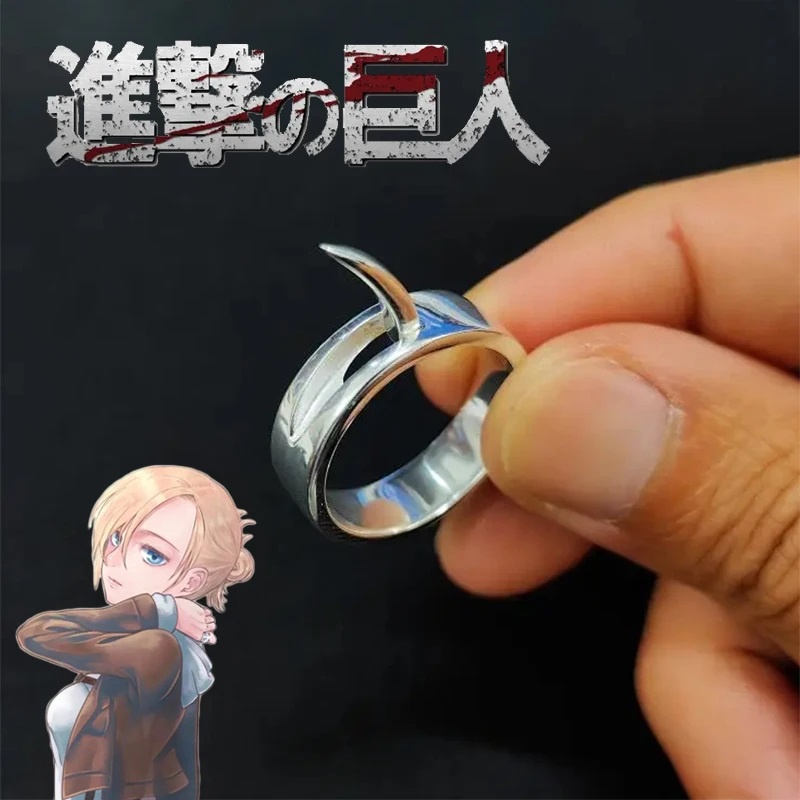 แหวนคอสเพลย์ การ์ตูนอนิเมะ Attack on Titan Annie Leonhart Ani Reonhato เครื่องประดับ ของขวัญ สําหรับทุกเพศ