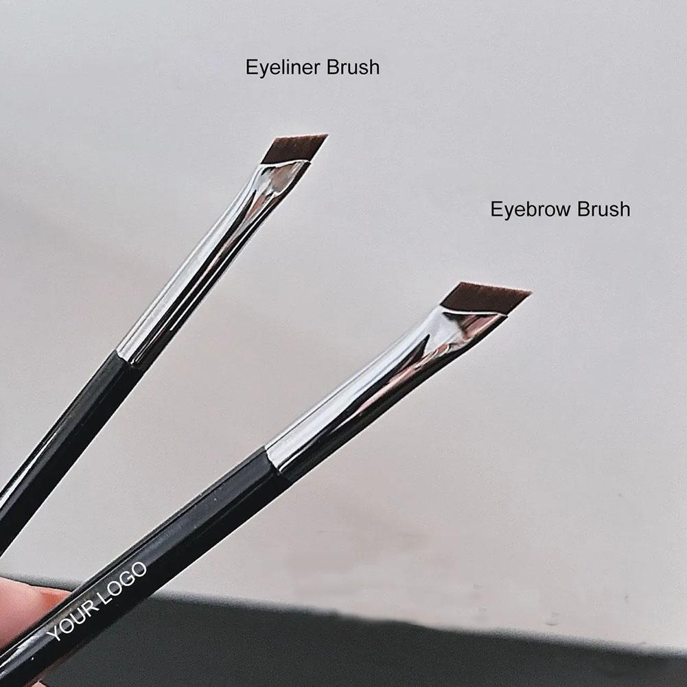 Sickle Eyeliner Brush Flat Angled Blade Eyeliner Brush Ultra-Thin Precision Firming Sickle Knife-Edg