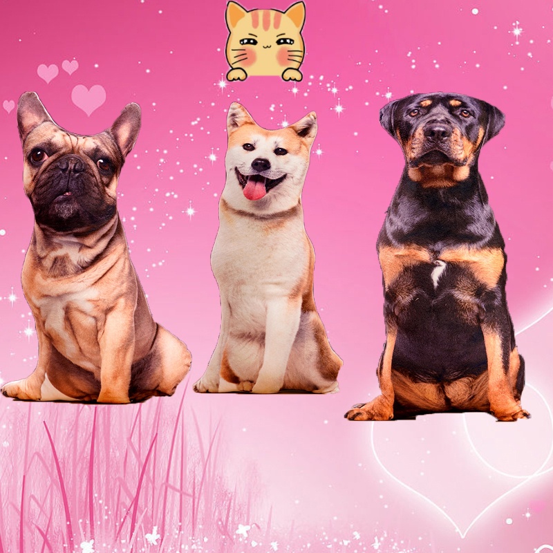 BCT หมอนตุ๊กตา รูปสุนัขน่ารัก ขนาดเล็ก เหมาะกับของขวัญวันเกิด สําหรับเด็กผู้หญิง สุนัขจำลอง