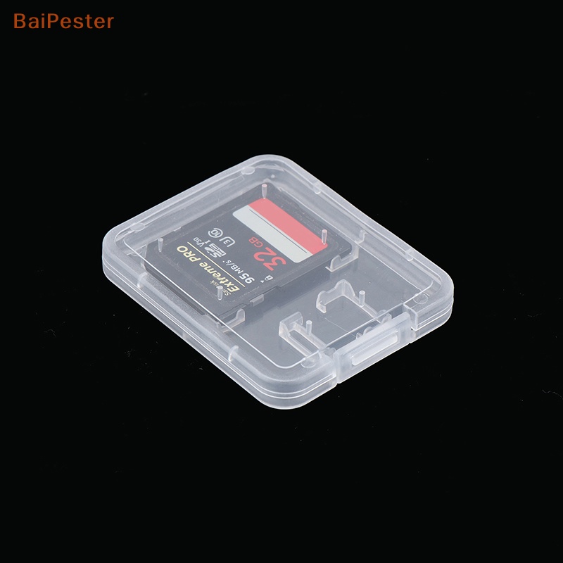 [BaiPester] กล่องพลาสติกใส สําหรับใส่ซิมการ์ด SD SDHC MMC XD CF 10 ชิ้น