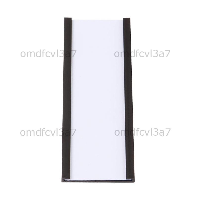 【omdfcvl3a7】ที่ใส่ป้ายฉลากแม่เหล็ก พร้อมที่ใส่บัตร แม่เหล็ก พลาสติกใส 1x3 นิ้ว 30 ชิ้น
