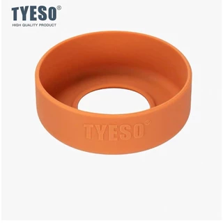 Tyeso ถ้วยเก็บความร้อนซิลิโคนคัพแขนสแตนเลสกีฬา 20/25/30/35/40oz ฐาน anti-SLIP Pad ซิลิโคน