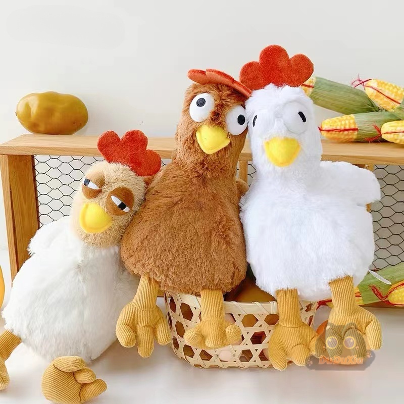 ของแท้ 咯咯鸡 ตุ๊กตาไก่นําโชค จี้ตุ๊กตาไก่นําโชค น่ารัก น่าเกลียด สําหรับกรีดร้อง