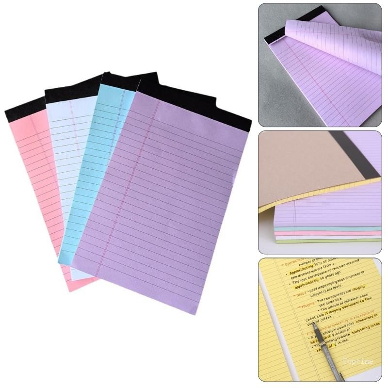 Top 4 ชิ้น 50 แผ่น 4 A 5 Notepad Legal Pad Lined Notepads แผ่นรองเขียนที่ใช้งานได้จริง