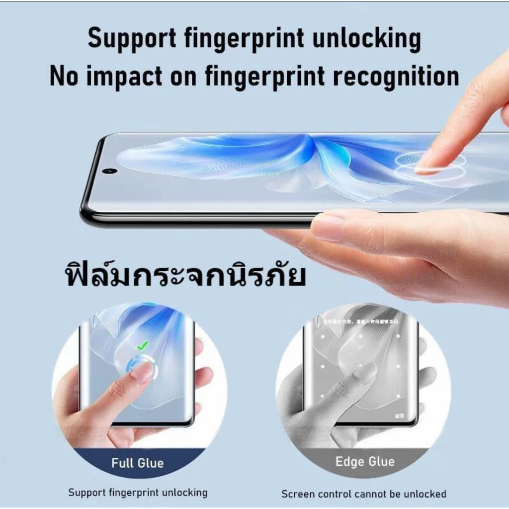 ส่งจากไทย ฟิล์มinfinix ฟิล์มเต็มจอ จอโค้ง สำหรับ infinix Hot50pro+ Hot 50proplus กาวเต็ม กันแตก กันกระแทก - รูปที่ 3