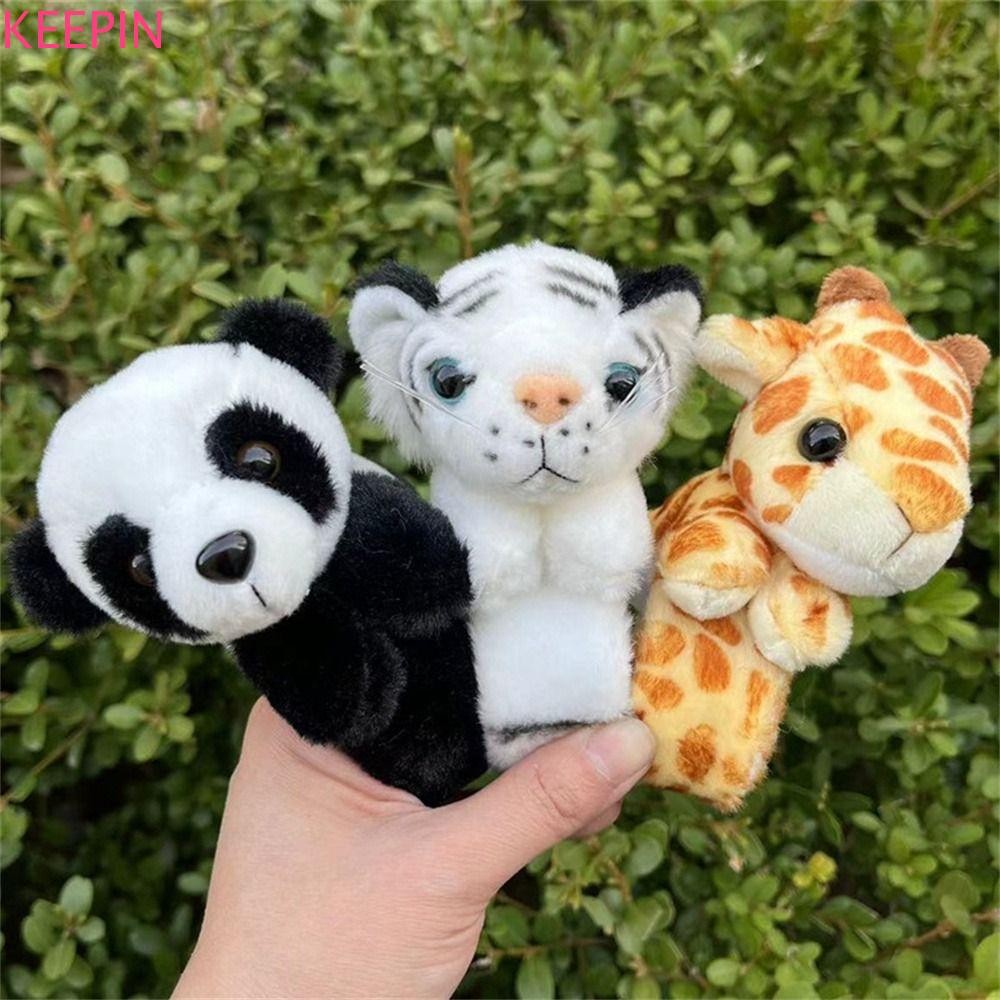 เก็บ สายรัดข้อมือตุ๊กตาสัตว์ยัดไส้,ป่าสัตว์ตบมือวงกลมการ์ตูนตบสร้อยข้อมือ,ของขวัญของเล่นแพนด้า|ของเล่นตุ๊กตานุ่มของเล่นเด็ก