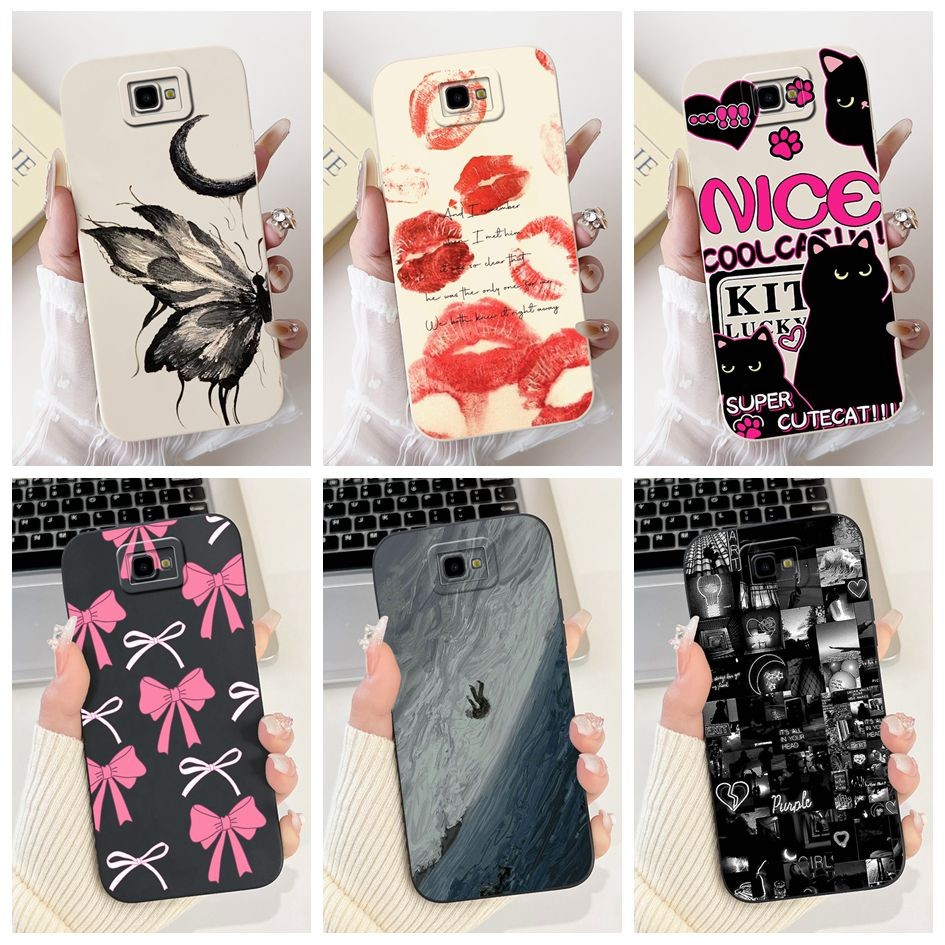 SAMSUNG สําหรับsamsung Galaxy J7 PrimeกรณีJ7Prime 2 G610F G610M G611FF G610Yแฟชั่นทาสีTPUฝาครอบโทรศั