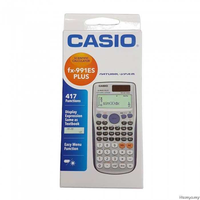 Casio fx-570 Es plus หรือ fx-991ES พร้อมเครื่องคิดเลขวิทยาศาสตร์