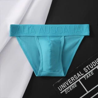 กางเกงในชายAUSCALIA กางเกงในผู้ชายขาเว้า ผ้าฝ้าย เนื้อนุ่ม ยืดหยุ่น ใส่สบาย สินค้าพร้อมส่ง (AC3-H023)