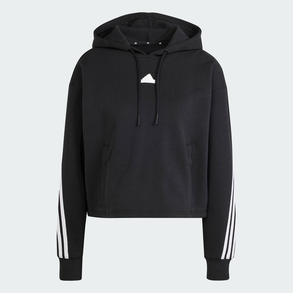 adidas ไลฟ์สไตล์ เสื้อฮู้ด Future Icons 3-Stripes ผู้หญิง สีดำ IP1533