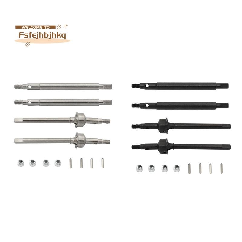 fsfejhbjhkqMetal ด้านหน้าและด้านหลังเพลาไดรฟ์ CVD Driveshaft สําหรับ Traxxas TRX4M TRX-4M 1/18 RC Cr