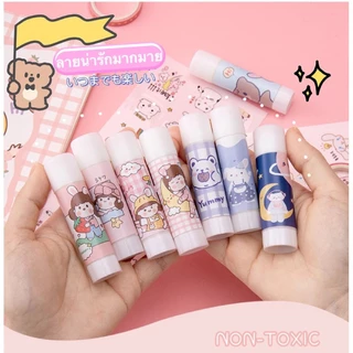 ✨กาวแท่ง 9 กรัม ถูกที่สุด glue stick คุณภาพดี ลายน่ารัก เกาหลี การ์ตูน กาวPVA กาวแท่งพกพา พกพาสะดวก อุปกรณ์เครื่องเขียน