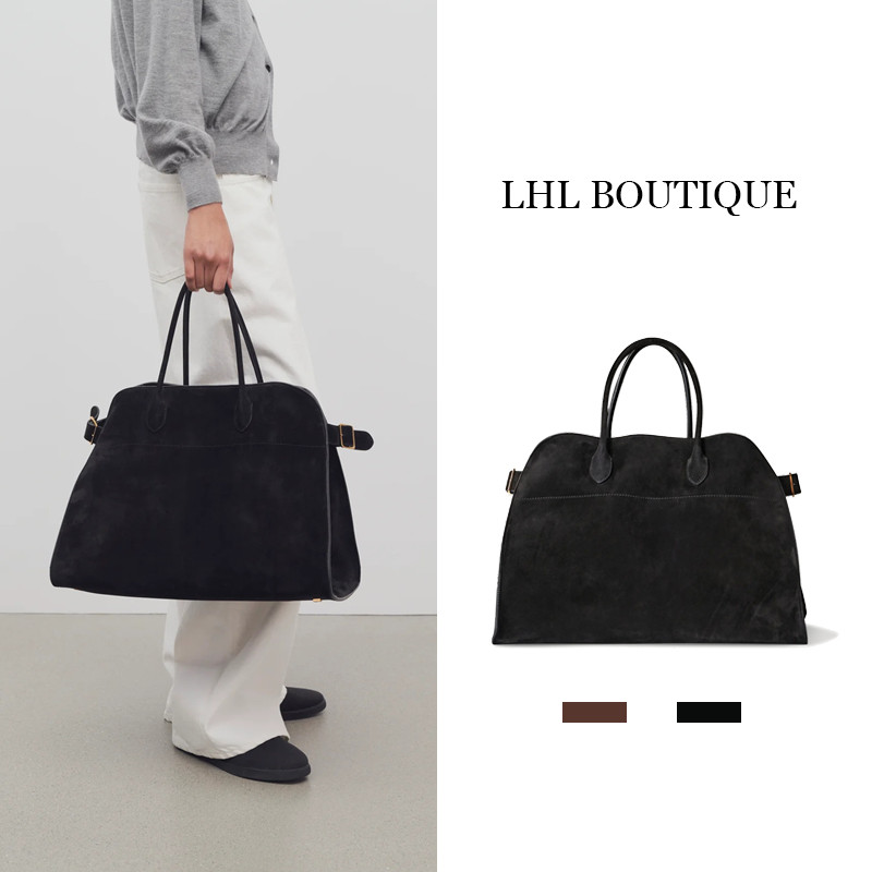 LHL BOUTIQUE กระเป๋าถือความจุขนาดใหญ่ทันสมัยและเรียบง่ายอารมณ์กระเป๋าผู้หญิงหนังกลับ