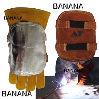 Banana1 ถุงมือเชื่อม AP-9500 กันความร้อน ป้องกันความร้อนสูง ทนทาน อลูมิเนียม และหนังวัว