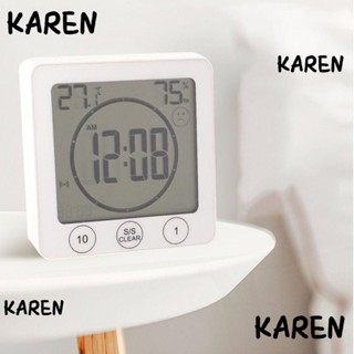 Karen เครื่องวัดอุณหภูมิความชื้น เทอร์โมมิเตอร์ดิจิทัล หน้าจอ LCD ความแม่นยําสูง สําหรับบ้าน ห้องเด็ก