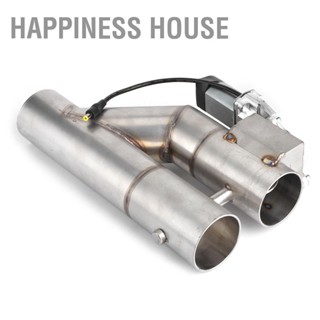 Happiness House 2.5in 63 มม.ไฟฟ้า Y ท่อท่อไอเสียควบคุมตัด Dual วาล์วรีโมทคอนโทรลไร้สาย