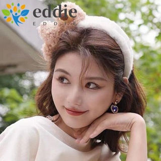 26edie ที่คาดผม ผ้ากํามะหยี่ขนนิ่ม ลายการ์ตูนหมีน่ารัก สร้างสรรค์ เครื่องประดับผม สําหรับผู้หญิง