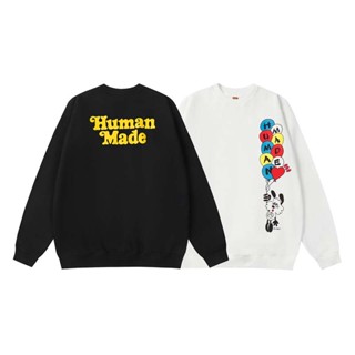 เสื้อกันหนาว คอกลม พิมพ์ลายตัวอักษร Human Made x VERDY สําหรับผู้ชาย และผู้หญิง