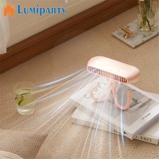 Lumiparty พัดลมตั้งโต๊ะ ขนาดเล็ก แบบพกพา ชาร์จ USB สําหรับรถเข็นเด็ก