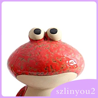 [szlinyou2] รูปปั้นกบเซรามิค ขนาดเล็ก สไตล์โมเดิร์น สําหรับเก็บสะสม 3 ชิ้น