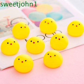 Sweetjohn ของเล่นคลายเครียด รูปไก่สีเหลือง สําหรับเล่นคลายเครียด