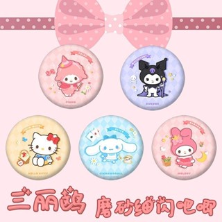 เข็มกลัด จี้การ์ตูน Sanrio Kuromi Cinnamon Dog Melody สองมิติ เหมาะกับของขวัญ สําหรับตกแต่งเสื้อผ้า