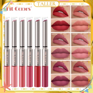 ✧Ready Stcok Fit Colours Double-headed Lip Gloss Matte Velvet Fog Surface Smooth Lipstick Easy To Color Non Stick Cup Long Lasting Face Makeup TALLER