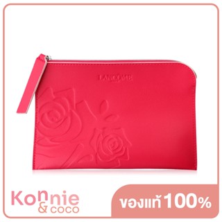 Lancome Leather Medium Bag #Pink ลังโคม กระเป๋าหนังขนาดกลางสีชมพูเรียบหรู.