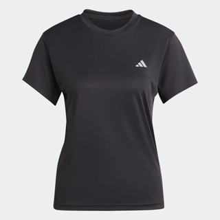 adidas วิ่ง เสื้อยืด Run It ผู้หญิง สีดำ HZ0107