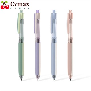 Cvmax ปากกาลูกลื่น พลาสติก 0.5 มม. สีดํา 4 ชิ้น สําหรับสํานักงาน