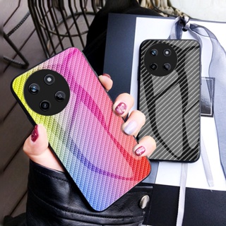 ใหม่ พร้อมส่ง เคสโทรศัพท์มือถือแบบแก้ว คาร์บอนไฟเบอร์ สําหรับ Realme11 NFC RealmeC51 Realme 11 Pro+ NFC C51 4G 5G REALME114G 2023