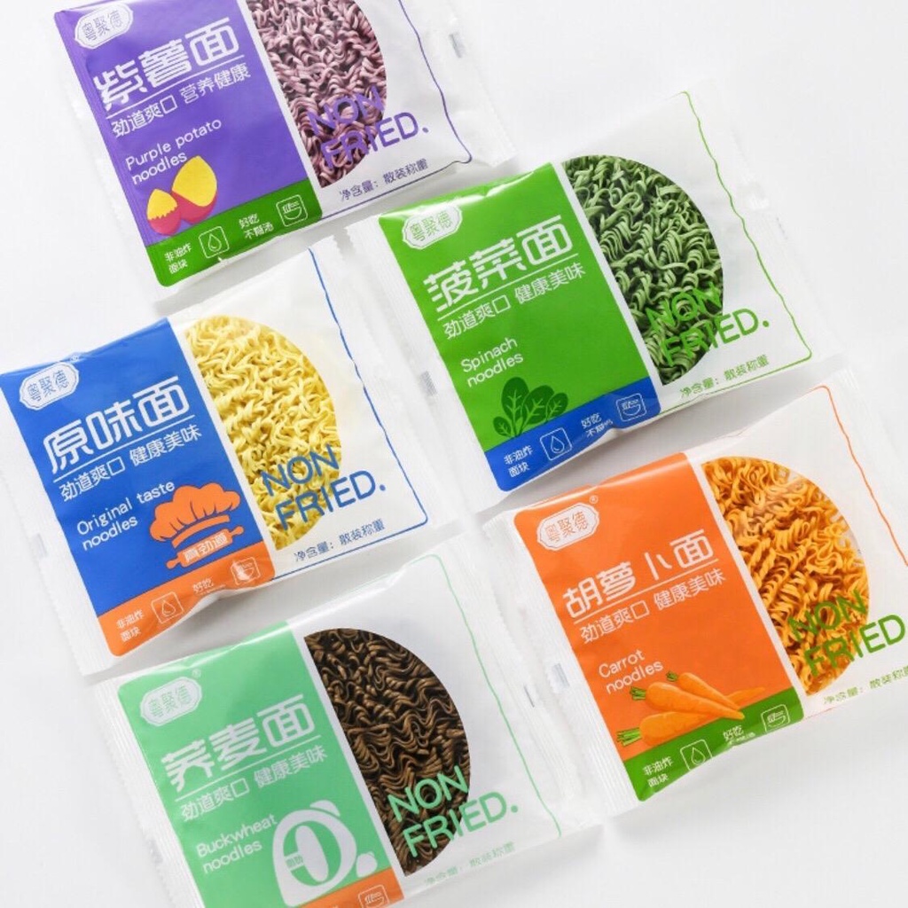 บะหมี่ผัก 60g เหนียว นุ่ม อร่อย บะหมี่กึ่งสำเร็จรูป - รูปที่ 5