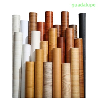 Guadalupe สติกเกอร์วอลเปเปอร์ PVC ลายไม้ กันความชื้น ทนทาน มีกาวในตัว ทําความสะอาดง่าย DIY สําหรับติดตกแต่งพื้นหลัง ตู้ ประตู